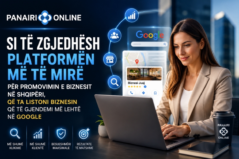 Si të zgjedhësh platformën më të mirë për promovimin e biznesit në Shqipëri, që ta listoni biznesin që të gjendeni më lehtë në Google